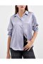 3964 Lightly Flowing Satin Shirt - Lilac - 4