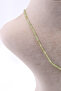 Zebercet Peridot Stone Necklace Natural Stone Faceted Cut 2-3 mm - 2