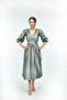 Elegant gray midi dress