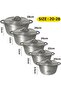 Cast Iron Cooking Pot with Lid – Heavy Duty Round Casserole for Gas Stove Size 20cm to 28cm - 2