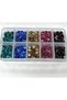 5 Colors 5,000 Pieces Hotfix Iron-On Stones Ss10 (2.5mm) with Stone Holder Pen and Tweezers as a Gift