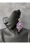Sparkling Baguette Bridal Wedding Henna Night Earrings - 2