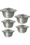 Cast Iron Cooking Pot with Lid – Heavy Duty Round Casserole for Gas Stove Size 20cm to 28cm