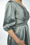 Elegant gray midi dress - 3