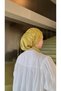 Oil Green Patterned Jacquard Scarf Hat - Non-Slip, Anti-Sweat (Non-Slip) - 3