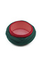 Mesh Sarık - Green Fabric - Burgundy Skullcap - Crossed Wrap - Mesh - 7 Meters - 2