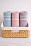 Durul Mine Cotton 3-Piece Hand and Face Towel Set Daily, Dowry Towel Set (50X90Cm) - 2