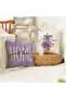 Lavender Themed Purple Tone Decorative 4-Piece Throw Pillow Cover and Runner Set - 3
