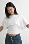 Natural Viscose Blouse with Wide Sleeves and Fitted Waist - 7