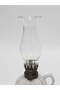 Antique Porcelain Gas Lamp with Embossed Floral Motif 018 - 4