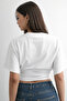 Natural Viscose Blouse with Wide Sleeves and Fitted Waist - 3