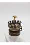 Antique Porcelain Gas Lamp with Swan Motif 016 - 5