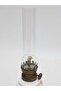 Antique Opal Glass Gas Lamp with Flower Motif 033 - 3
