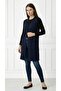 Women's Mother Long Slim Buttoned Pocketed Combed Cotton Vest - 3