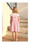 Striped Red Heart Embroidered Sleeveless Children's Dress - 2