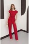 Pleated Satin Tie-Detail Blouse with Lining and Shoulder Pads, Top and Bottom Set