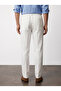 Flexible Waist Tie Linen Jogger Pants - 5