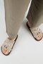 Yasmin Women's Genuine Leather Tasseled Beaded Detailed Open-Front Beige Slippers - 8