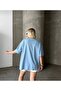 Women's Blue Embroidered Oversize T-Shirt - 3