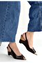 Nemba Brown Patent Leather Wedge Heel Shoes - 2
