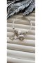 Steel Oyster & Zircon Stone Detail Charm Bracelet - 2