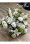 Luxurious White Artificial Table Flower Arrangement – Ready-Made Design with Plate (Vase Flower) - Table Flower - 7