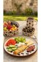 Mocha Series Handmade 4 Piece Single Person Special Ceramic Breakfast Set