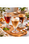 Set of 6 Glass Cups with Glass Stands, 130 Ml, Tea, Coffee, Turkish Coffee, Espresso Cup, Glass Mug Set - 4