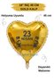 18 Inch Gold Heart Foil Balloon |   23 April Happy Day |   School Festival |   23 April Bayram