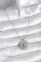 316L Steel Silver Color Zircon Stone 12 Zodiac Sign Medallion Model Women's Necklace - 2