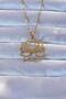 316L Gold Color Lotus Necklace - 2