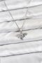 316L Steel Chain Silver Color Fly Model Zircon Stone Women's Necklace