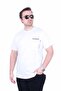 Men's Large Size Crew Neck T-Shirt Courageous 26146 White