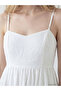 Esvab • Modern & Distinctive Heart Roba Collar Rope Strap Embroidered Dress - 3