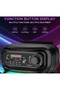 Bluetooth Karaoke Speaker 16W with Wireless Mic, LED Lighting and Rechargeable Battery - 4