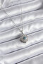 316L Steel Gold Color Zircon Stone Eye Model Women's Necklace - 2