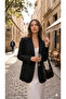 Shiny Textured Baguette Bag with Wrinkle Effect, Modern Shoulder Bag - 5