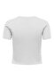 Women's White Onlkiara S/S Bling Short Top Jrs T-Shirt 15346419-Brightwhi - 2