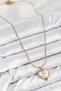 316L Steel Artistic Portrait Model Gold Color Women's Necklace - 2