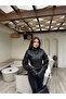 Women's Cropped Leather Jacket Stand Collar Biker Motorcycle Model Stylish Short Coat - 3