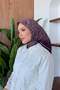 وشاح دالجا كراش الناعم بلون البرقوق