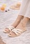 Lara Women's Elegant Summer Slippers with Knitted Detail - Comfortable Daily Slippers - 3