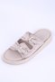Jüjü Series Women's Cream Double Buckle Slippers – Stylish Daily Summer Slippers with Trok Detail - 4