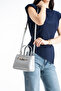 Gray Belt Detailed Women's Crossbody and Shoulder Bag - 2