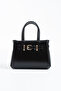 Women's Crossbody and Shoulder Bag with Black Belt Detail