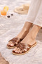 Lara Women's Elegant Summer Slippers with Knitted Detail - Comfortable Daily Slippers - 3