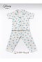 Baby 100% Cotton Baby Pajama Set 1-4 Years Old Summer Anti-Sweat Soft Buttoned Stylish Set
