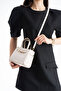 Cream Belt Detailed Women's Crossbody and Shoulder Bag - 2