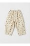 Children's Balloon Cream Teddy Bear Patterned Unisex Jean Trousers - 3