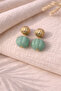 Embossed Round Shape Drop Earrings |   Modern Statement Design |   Stylish & Timeless Earrings - 2